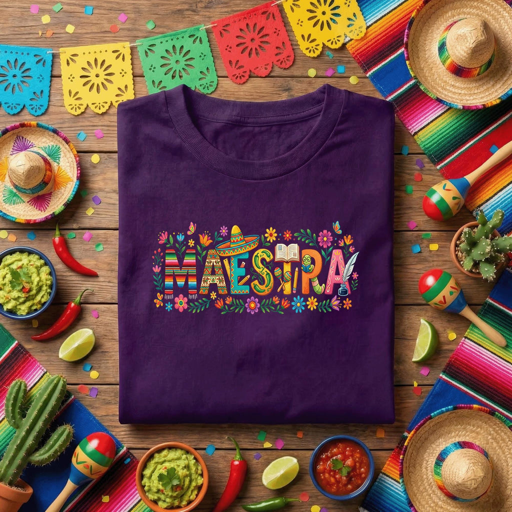 Maestra Teacher Shirt Spanish Teacher Appreciation T Shirt, Cinco de Mayo Classroom Teacher Gift, Latina Educator Graphic Tee