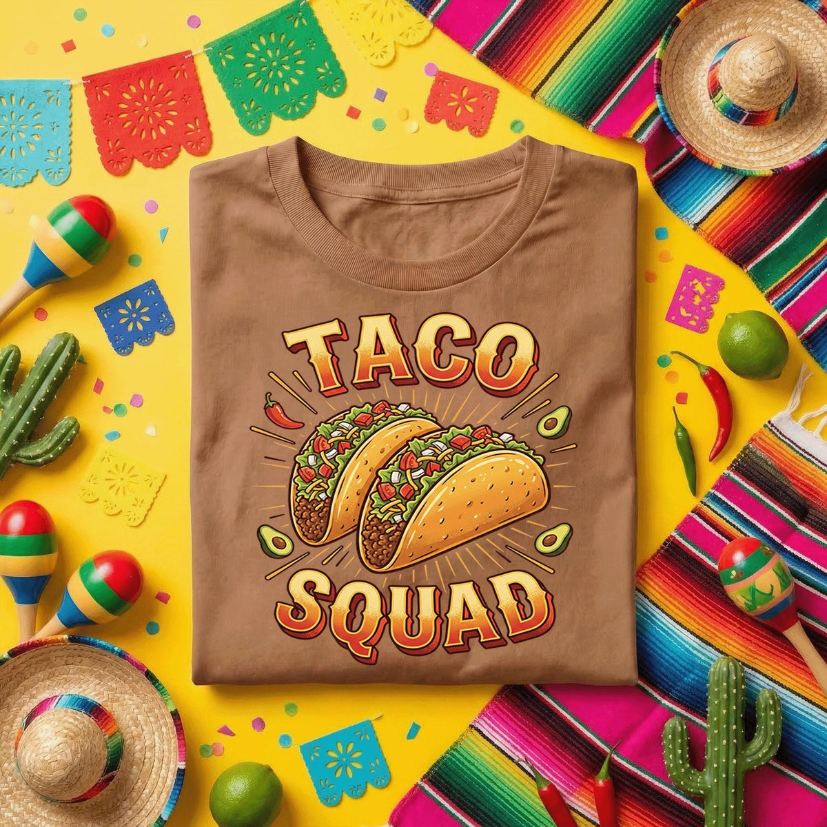 Family Taco Squad Shirt Funny Taco Lover T Shirt, Taco Tuesday Party Tee, Matching Cinco de Mayo Food Lover Shirt