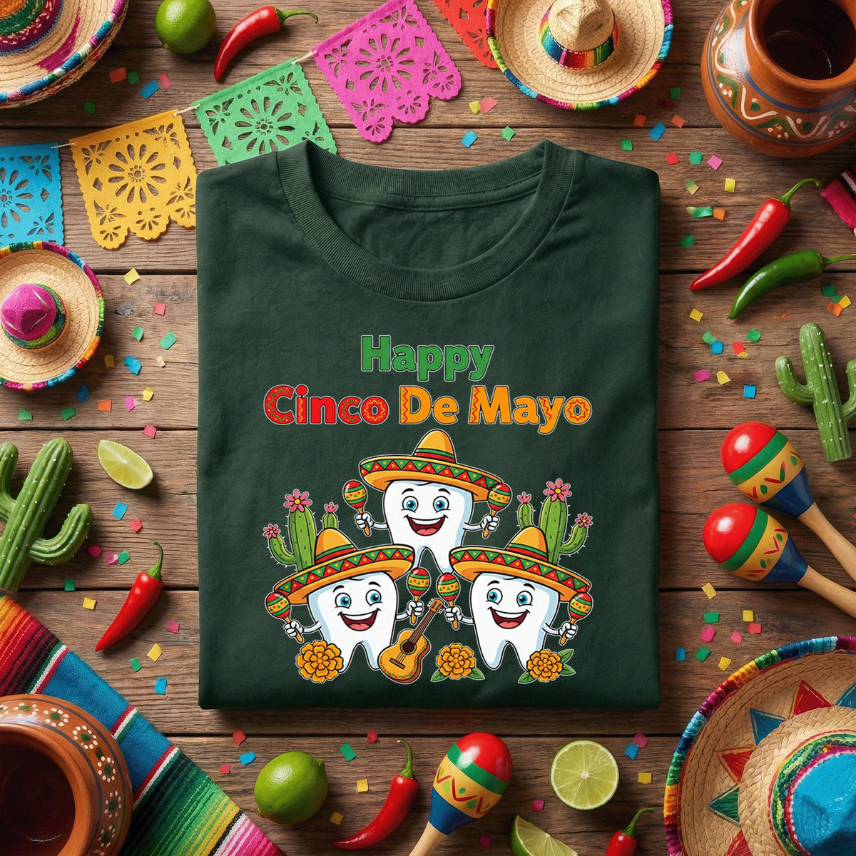 Happy Cinco De Mayo Dentist Shirt Funny Dental Fiesta Tee, Dentist Cinco De Mayo Shirt, Dental Office Party Shirt, Dental Hygienist Gift