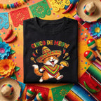 Cinco De Meow Cat Shirt Funny Cinco De Mayo Cat Taco Tee, Fiesta Cat Sombrero Shirt
