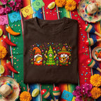Cinco De Mayo Gnome Trio Shirt Funny Fiesta Gnomes Tee, Mexican Taco Guitar Maracas Gnome Shirt