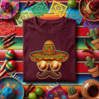 Cinco De Mayo Sombrero Mustache Shirt Funny Mexican Fiesta Sunglasses Tee, Cool Mexican Party Hat Shirt, Cinco De Mayo Party Tee