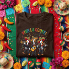 Viva La Goose Shirt Funny Cinco De Mayo Goose Mariachi Tee, Mexican Goose Band Fiesta Shirt, Cute Cinco De Mayo Party Tee