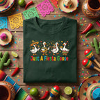 Just A Fiesta Goose Shirt Funny Cinco De Mayo Goose Tee, Mexican Fiesta Dancing Goose Shirt, Cute Taco Party Goose Tee