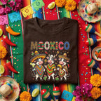 MooXico Cinco De Mayo Cow Shirt Funny Fiesta Cow Trio Tee, Mexican Sombrero Cow Taco Margarita Party Shirt, Cute Cinco De Mayo Tee