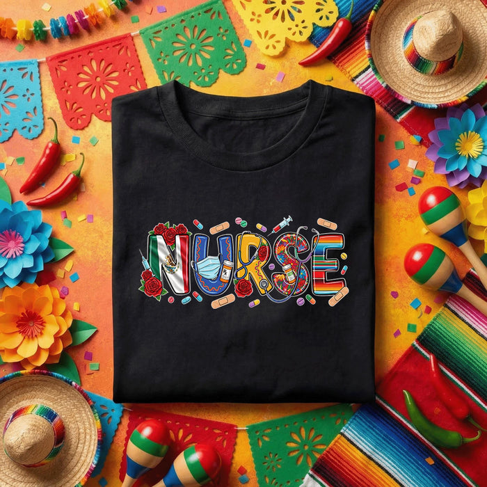 Nurse Cinco De Mayo Shirt Mexican Nurse Appreciation Tee, Funny Nurse Fiesta Medical Shirt