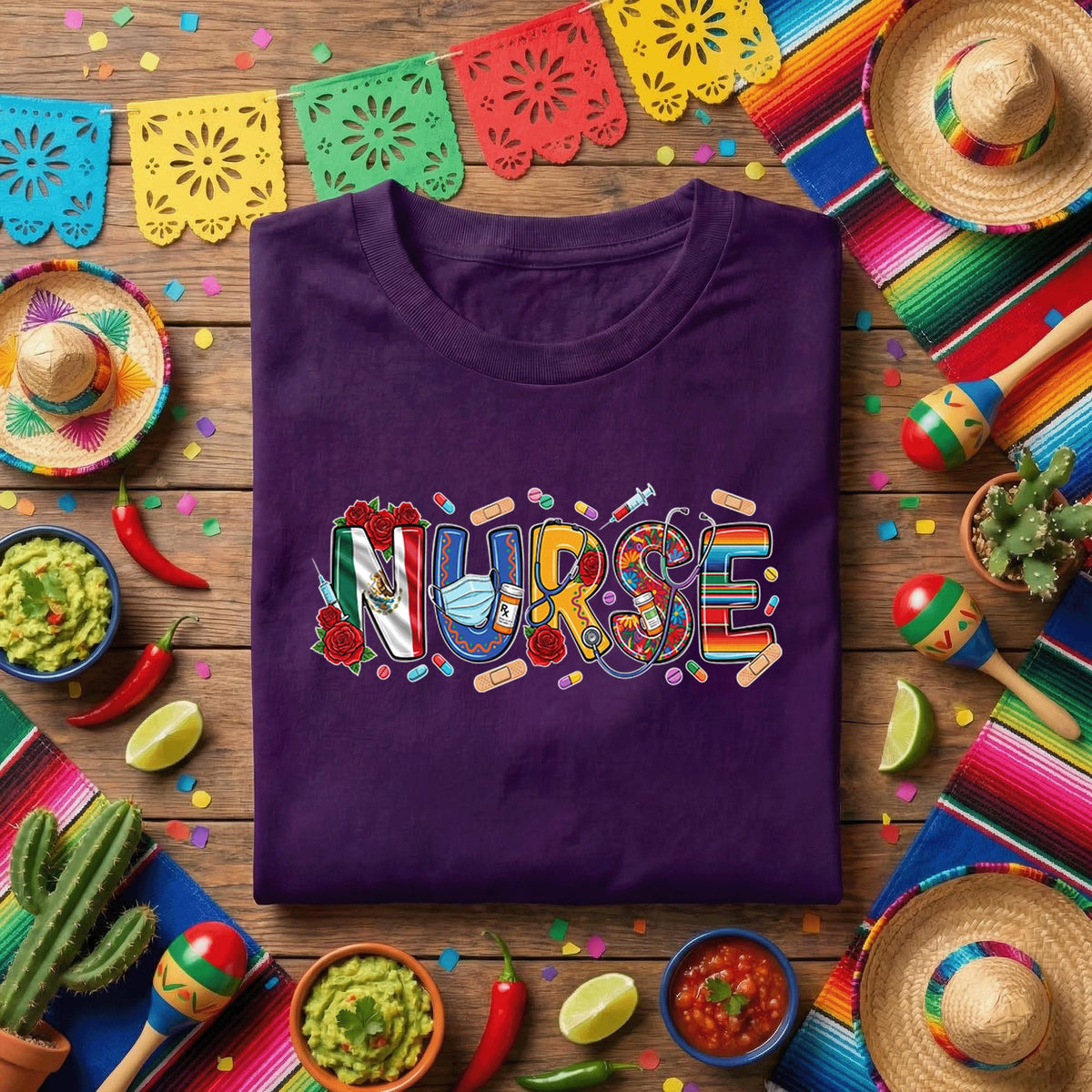 Nurse Cinco De Mayo Shirt Mexican Nurse Appreciation Tee, Funny Nurse Fiesta Medical Shirt, Nurse Week Fiesta Nurse Tee