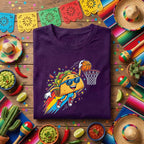 Funny Taco Basketball Shirt Cinco De Mayo Taco Dunk Tee Mexican Fiesta Basketball Player Shirt Taco Lover Sports Tee