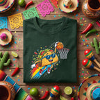 Funny Taco Basketball Shirt Cinco De Mayo Taco Dunk Tee Mexican Fiesta Basketball Player Shirt Taco Lover Sports Tee