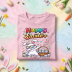 Funny Dabbing Easter Bunny Shirt, Happy Easter Bunny With Sunglasses Tee, Cute Egg Hunt Easter Graphic Shirt, Kids Spring Gift