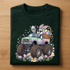 Funny Easter Bunny Monster Truck Shirt, Easter Bunny Truck Graphic Tee, Cute Egg Hunt Monster Truck Shirt, Kids Easter Truck Gift