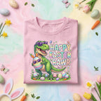 Happy Easter Rawr Dinosaur Shirt, Funny T Rex Easter Egg Graphic Tee, Cute Dinosaur Easter Shirt for Kids, Easter Dino Gift