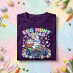 Egg Hunt Squad Bunny ATV Shirt Funny Easter Egg Hunt Graphic Tee, Cute Bunny Riding ATV Easter Shirt, Kids Easter Egg Hunt Gift