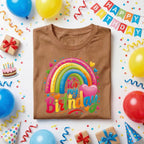 It’s My Birthday Rainbow Shirt, Colorful Heart Birthday Tee, Cute Kids Party Outfit, Fun Rainbow Graphic Shirt, Birthday Girl Gift Idea