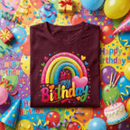It’s My Birthday Rainbow Shirt, Colorful Heart Birthday Tee, Cute Kids Party Outfit, Fun Rainbow Graphic Shirt, Birthday Girl Gift Idea