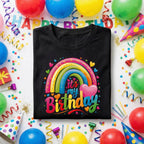 It’s My Birthday Rainbow Shirt, Colorful Heart Birthday Tee