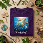 Earth Day Sea Turtle Shirt Ocean Conservation Tee, Marine Life T-Shirt, Save the Ocean Gift, April 22 Eco Awareness Nature Lover Shirt