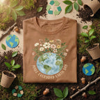 Make Everyday Earth Day Shirt Floral Earth Tee, Eco Friendly Nature Lover Shirt, Botanical Planet Design, Environmental Gift Idea