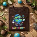 Cool Earth Day Shirt Funny Planet with Sunglasses Tee, Hip Hop Earth T-Shirt, Kids Earth Day Outfit, Fun Eco Friendly Gift Idea
