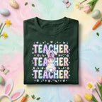 Teacher Easter Shirt Cute Bunny Teacher Tee Pastel Spring Teacher Gift Easter Bunny Shirt Teacher Holiday Shirt