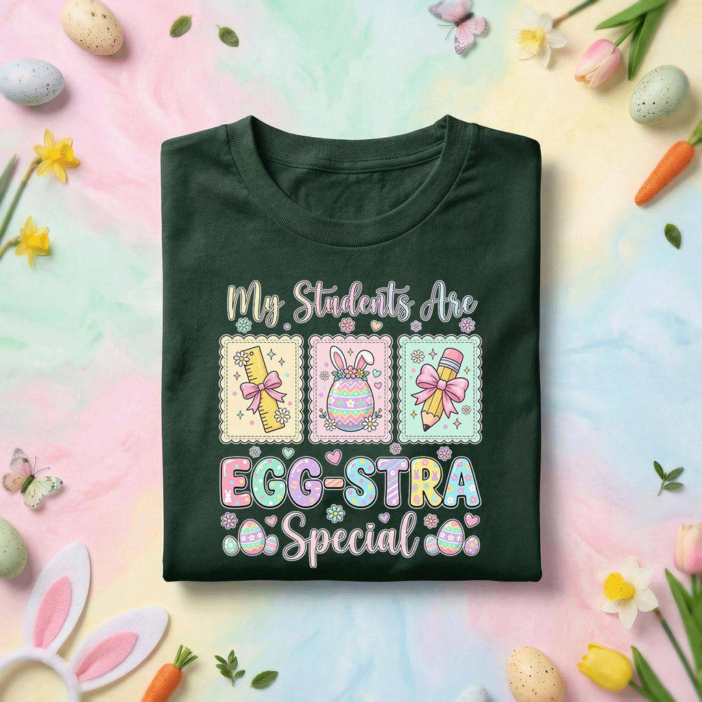 My Students Are Eggstra Special Teacher Easter Shirt Cute Easter Teacher Tee Spring Classroom Shirt Funny Teacher Gift School Easter