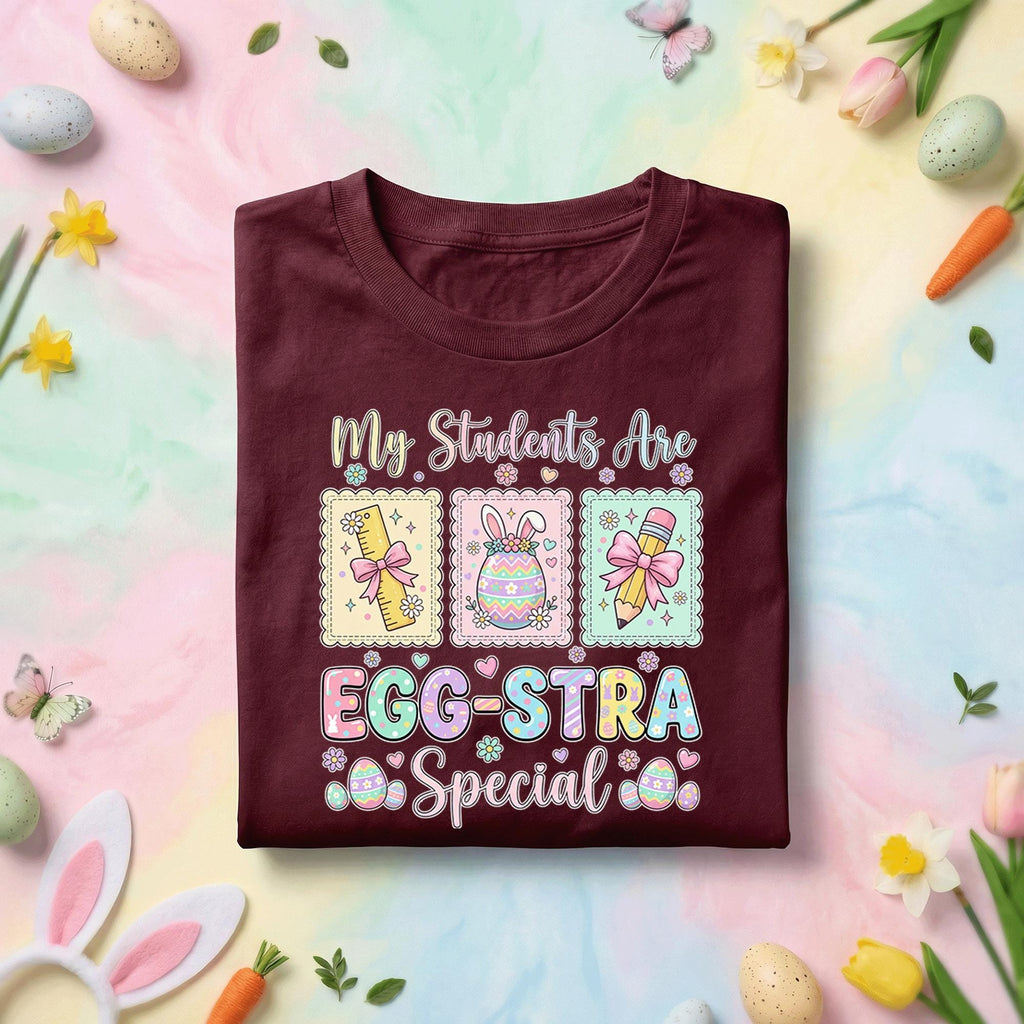 My Students Are Eggstra Special Teacher Easter Shirt Cute Easter Teacher Tee Spring Classroom Shirt Funny Teacher Gift School Easter