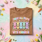 Treat All Peeps With Kindness Easter Teacher Shirt Cute Bunny Peeps Teacher Tee Pastel Spring Teacher Gift Kindness School Shirt