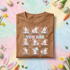 You Are Kind Brave Smart Bunny Shirt Positive Affirmation Easter Shirt Cute Bunny Teacher School Counselor Kids Kindness Shirt
