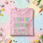I Teach The Cutest Bunnies In The Patch Easter Teacher Shirt Cute Bunny Teacher Tee Funny Easter Teacher Gift Spring Classroom Shirt