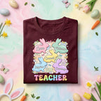 Teacher Easter Bunny Shirt Inspirational Teacher Gift Cute Spring Teacher Tee Love Inspire Motivate Encourage Teacher Shirt