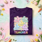 Teacher Easter Bunny Shirt Inspirational Teacher Gift Cute Spring Teacher Tee Love Inspire Motivate Encourage Teacher Shirt