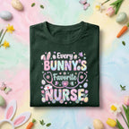 Every Bunny’s Favorite Nurse Shirt Cute Easter Nurse Bunny Tee Funny Nurse Easter Shirt Pastel Spring Nurse Gift Medical Worker Bunny Shirt