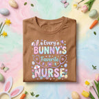 Every Bunny’s Favorite Nurse Shirt Cute Easter Nurse Bunny Tee Funny Nurse Easter Shirt Pastel Spring Nurse Gift Medical Worker Bunny Shirt