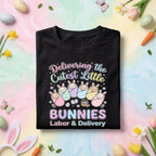 Labor and Delivery Nurse Easter Shirt Delivering the Cutest Little Bunnies Shirt L&D Nurse Easter Tee OB Nurse Spring...