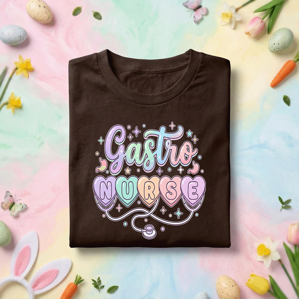Gastro Nurse Easter Shirt Cute Gastroenterology Nurse Shirt Spring Nurse Gift Colorful Nurse Tee