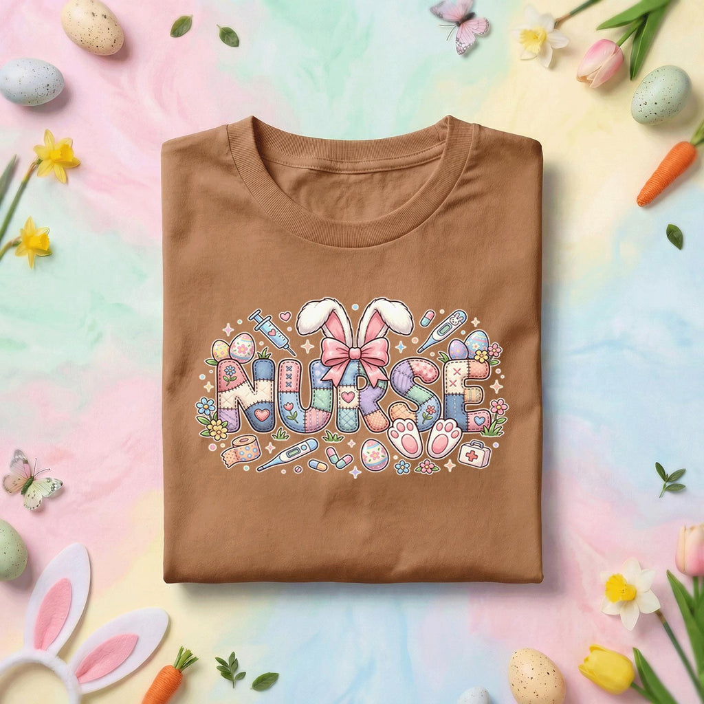 Nurse Easter Shirt Cute Bunny Nurse Tee Medical Nurse Gift Spring Nurse Shirt