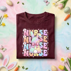 Nurse Bunny Shirt Cute Bunny Nurse Easter Gift Spring Nurse Shirt