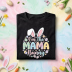 I'm The Mama Bunny Easter Shirt, Cute Pastel Bunny Mom Easter Tee