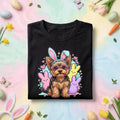 Dog Easter Yorkie Puppy Shirt, Cute Bunny Dog Easter Tee