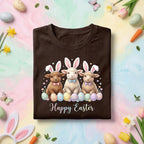 Happy Easter Lambs Shirt, Cute Bunny Ears Baby Sheep Easter Tee, Pastel Spring Holiday Easter Top