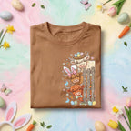 Easter Highland Cows Shirt Farmer, Cute Bunny Ears Cow Easter Tee, Pastel Spring Holiday Farm Animal Top