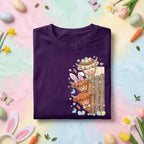 Easter Highland Cows Shirt Farmer, Cute Bunny Ears Cow Easter Tee, Pastel Spring Holiday Farm Animal Top