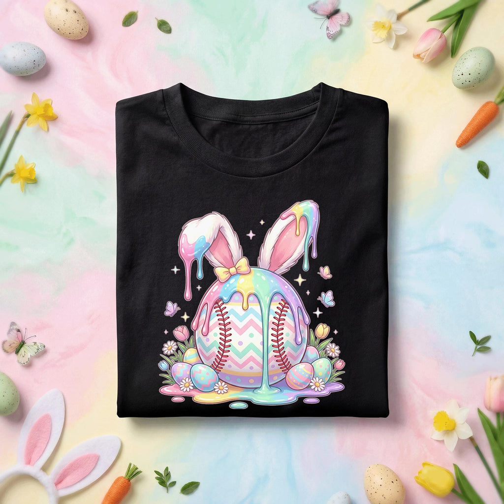 Happy Easter Day Shirt Youth Boys, Kids Baseball Drip Ice Cream Shirt