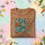 Howdy Easter Bunny Shirt, Cowgirl Howdy Easter Tee, Easter Bunny with Floral Details, Rustic Western Easter Top
