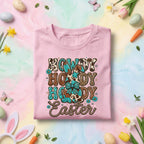 Howdy Easter Bunny Shirt, Cowgirl Howdy Easter Tee, Easter Bunny with Floral Details, Rustic Western Easter Top