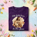 Silly Rabbit Easter is For Jesus Shirt, Christian Easter Tee, Jesus Holding Bunny, Religious Easter Shirt