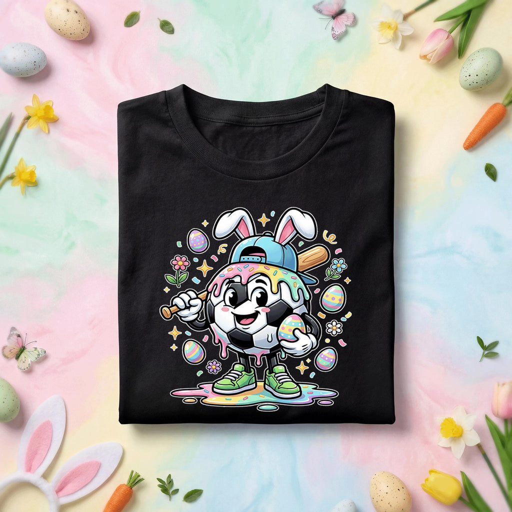 Happy Easter Day Shirt Youth Boys, Kids Soccer Drip Ice Cream Shirt