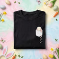 Pocket Bunny Shirt, Cute Bunny in Pocket Easter Shirt