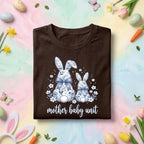 Mother Baby Unit Easter Bunny Shirt, MBU Nurse Tee, Cute Spring Nurse Gift, OB Nurse Appreciation Shirt with Floral Bunny Design