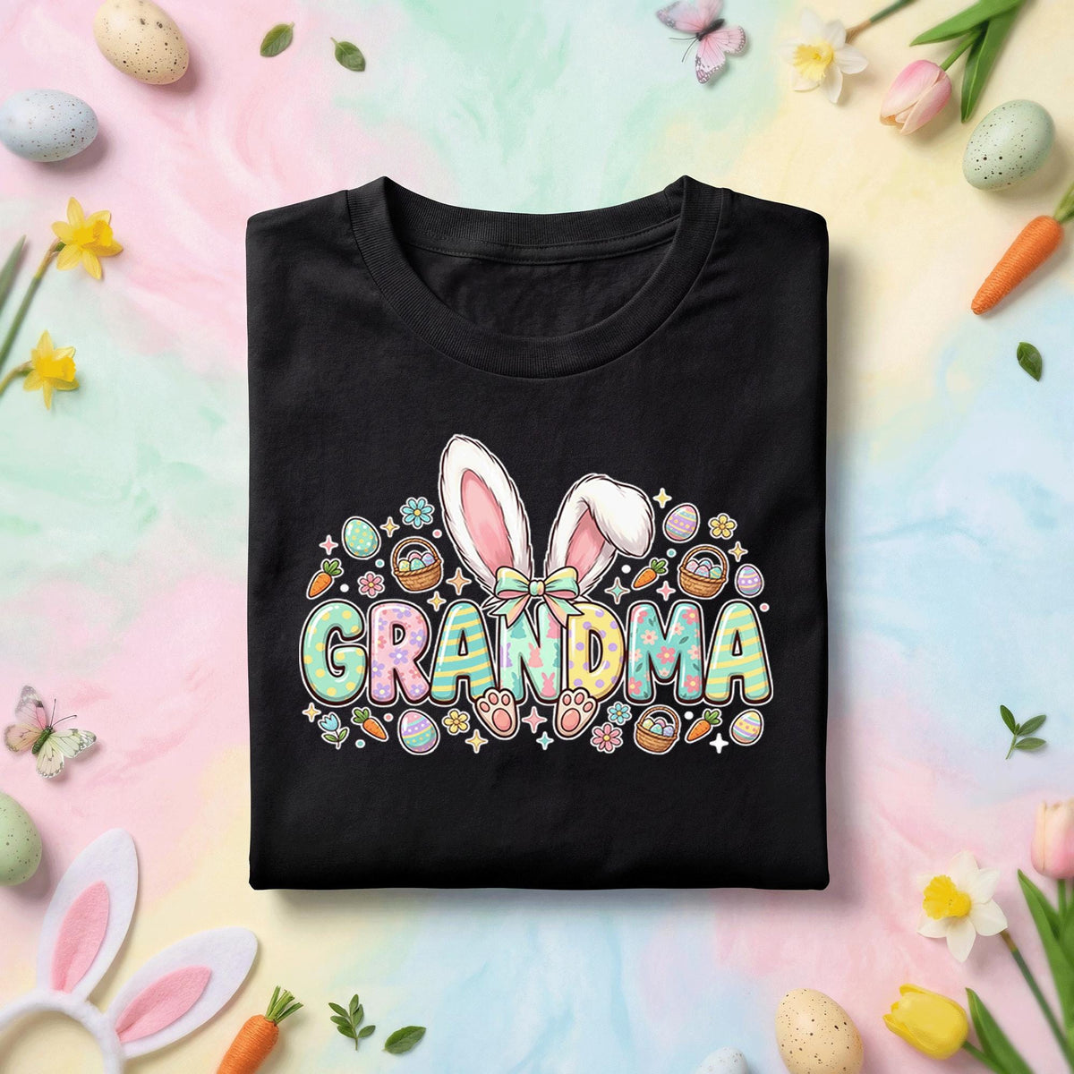Grandma Easter Bunny Shirt, Cute Spring Holiday Tee